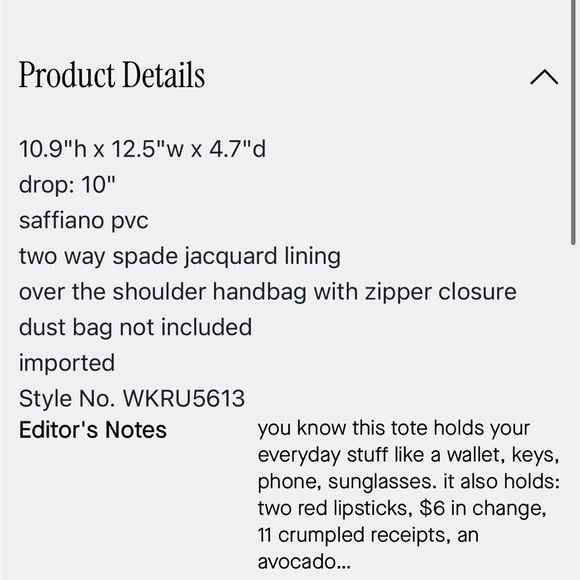 Kate Spade Greta Court Black and Glitter Tote - Picture 6 of 6